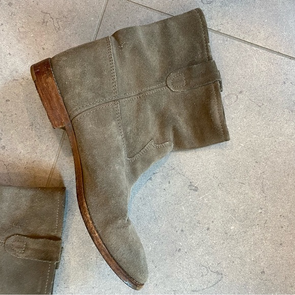Isabel Marant Crisi Gray Suede Ankle Boots FR 40 US 10 - Picture 10 of 16